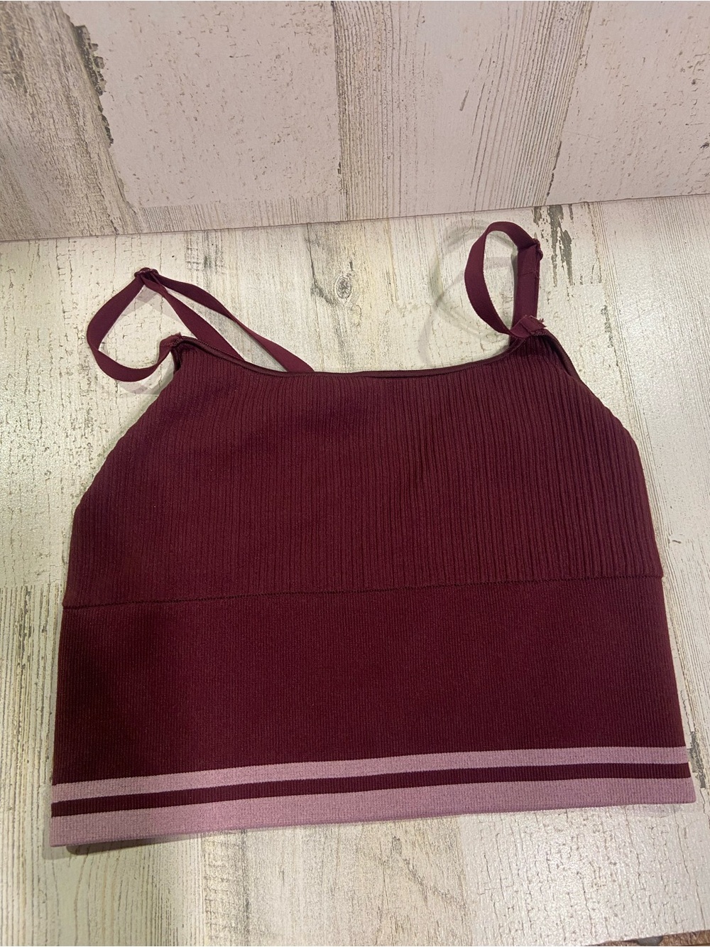 NWOT Pink Victorias Secret Purple None Padded Sports Bra Small